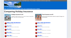 Desktop Screenshot of holidayinsuranceforseniors.co.uk