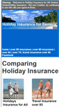 Mobile Screenshot of holidayinsuranceforseniors.co.uk
